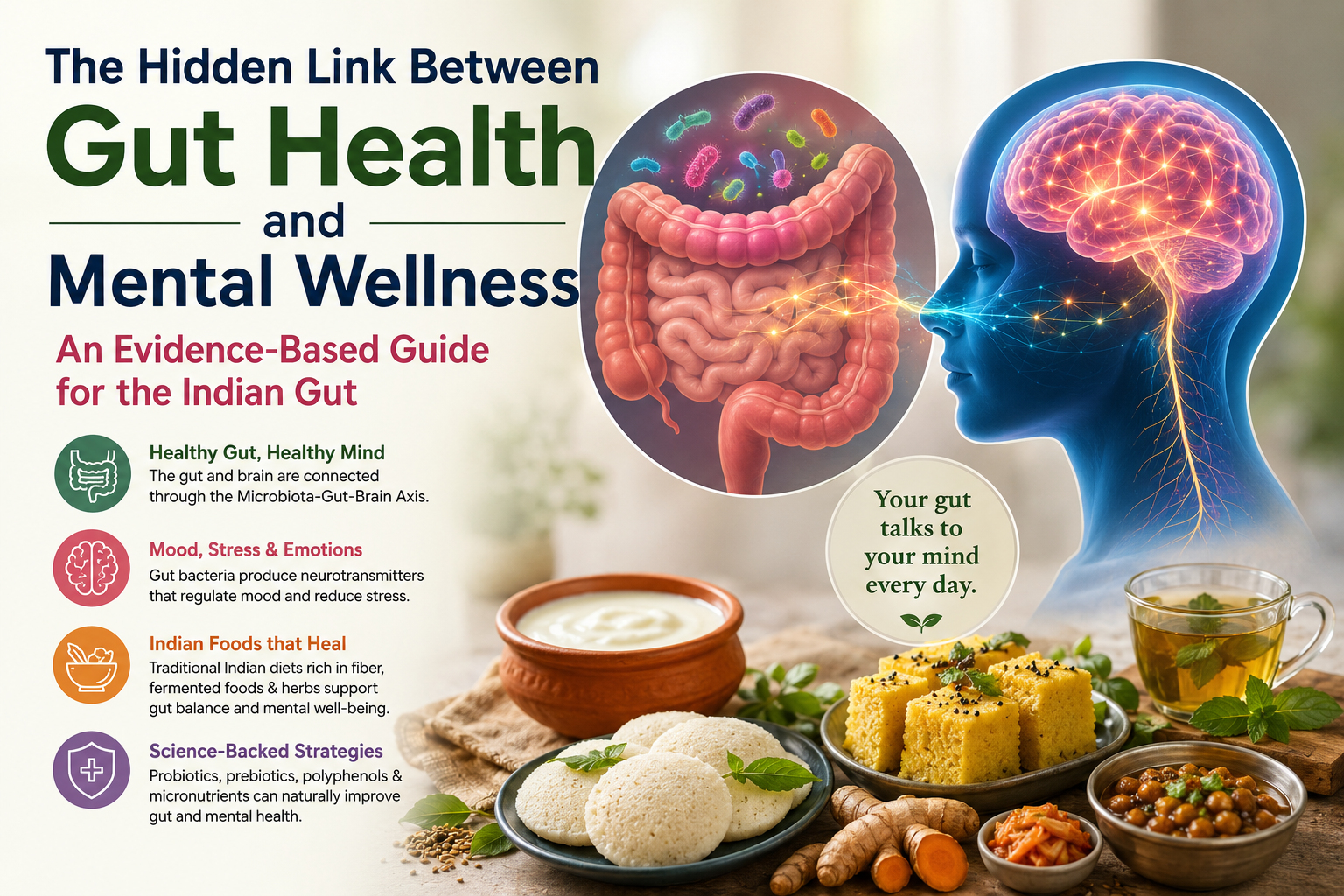 The Hidden Link Between Gut Health and Mental Wellness: An Evidence-Based Guide for the Indian Gut